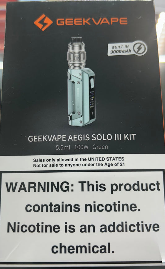 Geek Vape Aegis Solo III built in batt.
